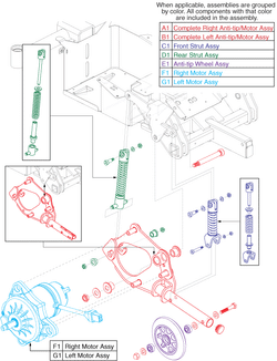 Jazzy Select GT - Anti -Tip / Front Suspension