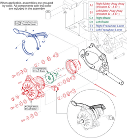 Jazzy Select GT - Motors / Freewheel