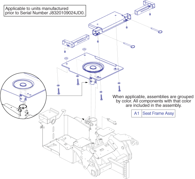 Jazzy Select - Seat Mounting - Seat Frame Platform, Upholstered Seat, With Out Charger Bag