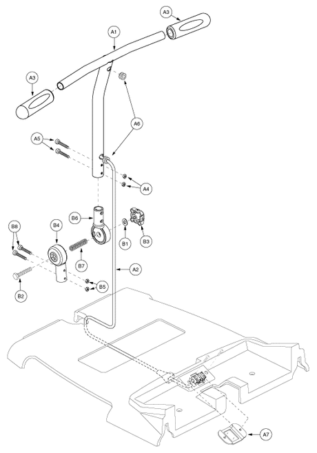 Go-Go Travel Vehicle 3-Wheel (SC40) - Serial Number Is Less Than Xxx11704001xxx - Frame Assemblies - Tiller