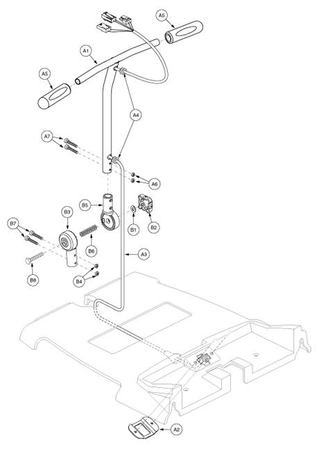 Go-Go Travel Vehicle 3-Wheel (SC40) - Serial Number Is Greater Than Xxx11704001xxx - Frame Assemblies - Tiller