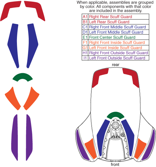 Jazzy Sport 2 - Shroud - Scuff Guards