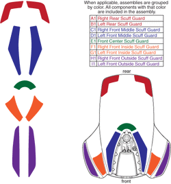 Jazzy Sport 2 - Shroud - Scuff Guards