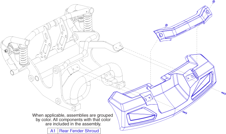 Jazzy Zero Turn (ZT) - Shrouds - Rear