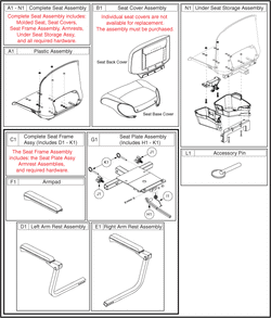 Jazzy Zero Turn (ZT) - Seat