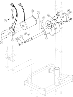 Go-Go Travel Vehicle 4-Wheel (SC44) - Drive Assembly