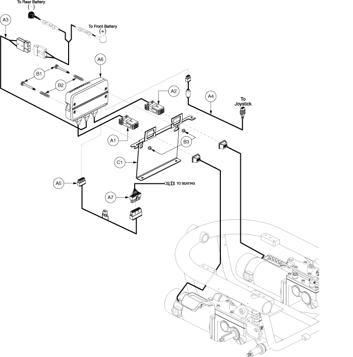 Jazzy J6 - Electronics / Module - Ne - Tru -Balance Pwr. Positioning - Actr. Function Through Toggle