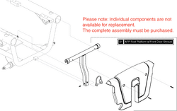 Jazzy J6 - Footrest Platform - Battery Access Bracket W/ Shroud