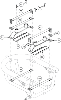 Jazzy J6 - Seat Mounts / Interface - Tru- Balance 2 Pwr. Tilt Interface