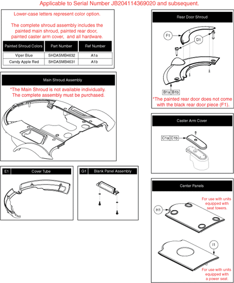 Jazzy J6 - Shrouds - Shrouds - Used On Or After The 41 Day Of 2014, Jb2(041)(14)369020