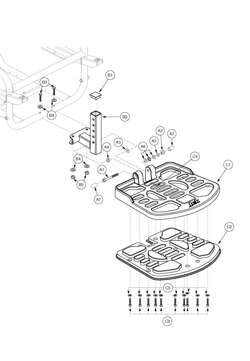 Jet 10 Ultra - Footrest Platform