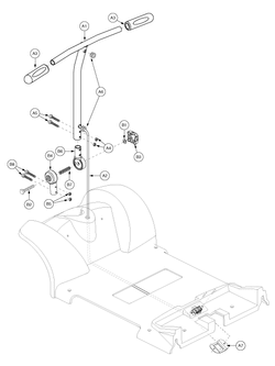 Go-Go Travel Vehicle 4-Wheel (SC44) - Frame Assembly - Tiller - S6211904001c30 - Prior