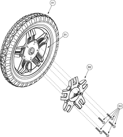 Jet 2 - Drive Wheels - Standard - Flat Free