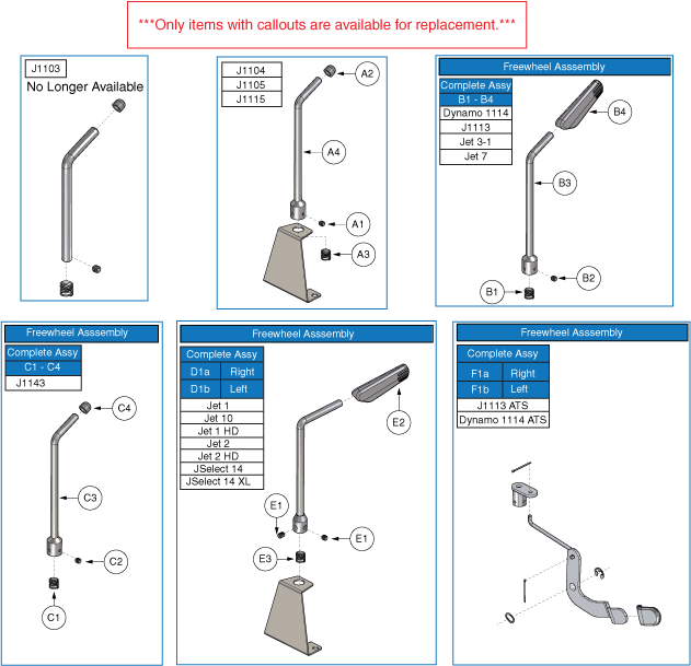 Jet 2 - Motors / Freewheel - Freewheel Levers