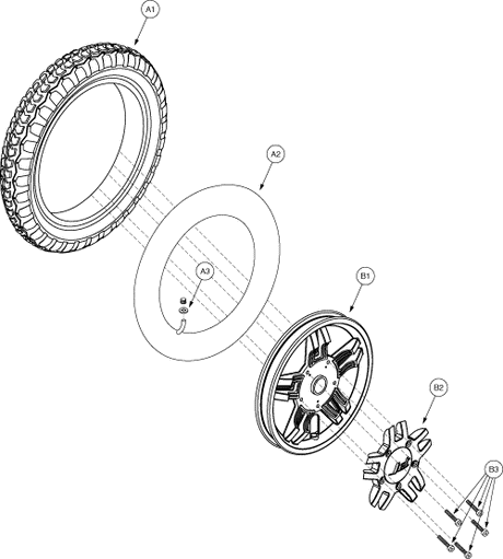 Jet 2 - Drive Wheels - Standard - Pneumatic