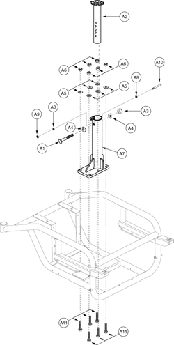 Jet 2 - Main Frame / Seat Post - Seat Post - Standard