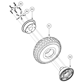 Jet 3 - Drive Wheels - Flat Free