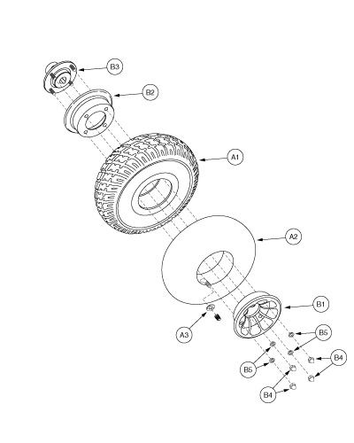 Jet 3 - Drive Wheels - Pneumatic