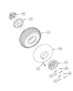 Jet 3 - Drive Wheels - Pneumatic