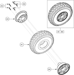 Jet 7 - Drive Wheels - Flat Free