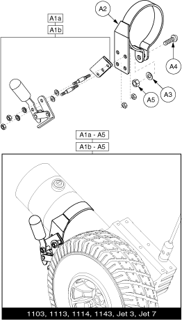 Jet 7 - Motors / Freewheel - Manual Brake