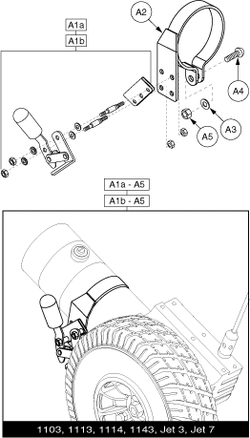 Jet 7 - Motors / Freewheel - Manual Brake