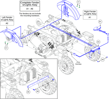 Quantum 4Front - Shrouds - Fenders - Fenders, Lights
