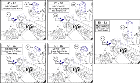 Quantum 4Front - Seat Mounts / Interface - Seat Interface Brackets