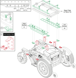 Quantum 4Front - Seat Mounts / Interface - T B3.5 Seat Interface Brackets / Interface Plates