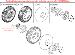 Quantum J6 - Drive Wheels - Pneumatic - Used Prior To The 262 Day Of 2014, J75(262)(14)086020