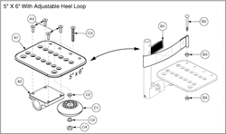 Quantum Q1103 Ultra - Foot Rigging - Angle Adjustable Footplates - 5 X 6 Footplates W/ Heel Loops / Mounting Hardware