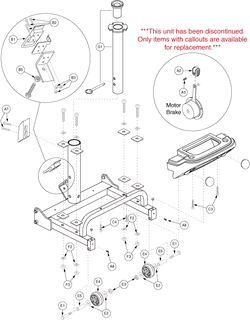 Go-Go Ultra 4-Wheel (SC40U) - Frame Assemblies - Rear