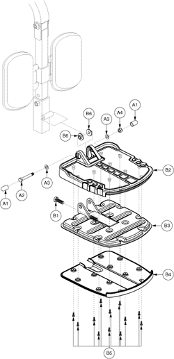 Quantum Q1103 Ultra - Quantum Foot Riggings - High Mount Footplatform - Footrest Platform (6 Wheel Models)