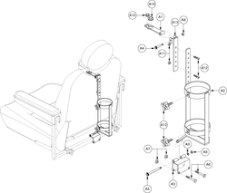 Quantum Q1103 Ultra - Accessory / Lap Belts / Tools - Accessory Options - Oxygen Tank Holder (Textured) - Limited Recline (Version 2)