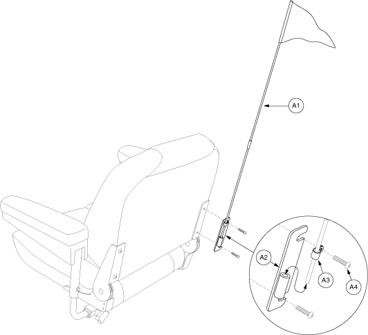 Quantum Q1103 Ultra - Accessory / Lap Belts / Tools - Accessory Options - Safety Flags - Pinchless Hinge