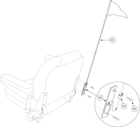 Quantum Q1103 Ultra - Accessory / Lap Belts / Tools - Accessory Options - Safety Flags - Pinchless Hinge