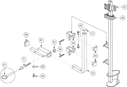 Quantum Q1103 Ultra - Accessory / Lap Belts / Tools - Accessory Options - Cane / Crutch Holder (Textured) - Synergy Seat