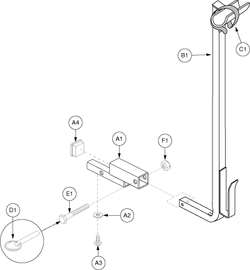 Quantum Q1103 Ultra - Accessory / Lap Belts / Tools - Accessory Options - Walker Holder (Textured) - Synergy Seat