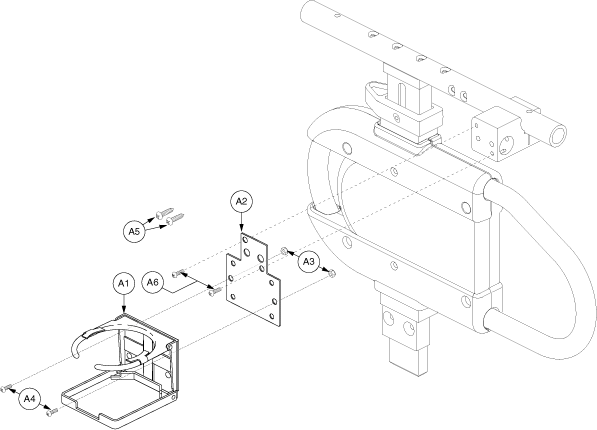 Quantum Q1103 Ultra - Accessory / Lap Belts / Tools - Accessory Options - Cup Holders - Synergy Seat / Versa Seat