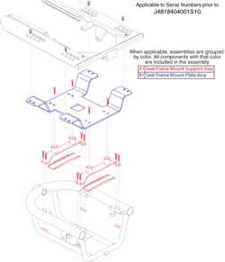 Quantum Q1103 Ultra - Towers / Seat Mount - Rehab - Seat Mount Support (Tilt Interface) Tru-Balance Power Seating / Positioning - Units Manufactured Prior To Serial Number J4818404001s10