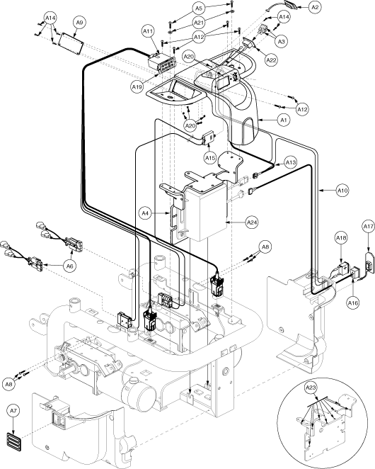 Quantum Q1121 - Electronic (Utility) Tray - Vsi - No Power Seating - On Board Charger