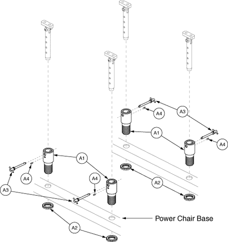 Quantum Q1121 - Towers / Mounts / Actuator - Seat Mount Connectors