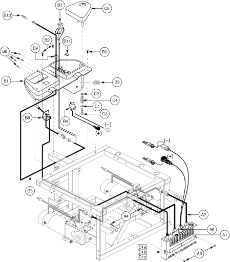 Quantum Q1420 - Electronic (Utility) Tray - Remote Plus - Tru -Balance Pwr. Positioning - Actr. Function Through Drive Ctrl., Off Board Charger