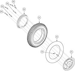 Quantum Q1420 - Drive Wheels - Pneumatic