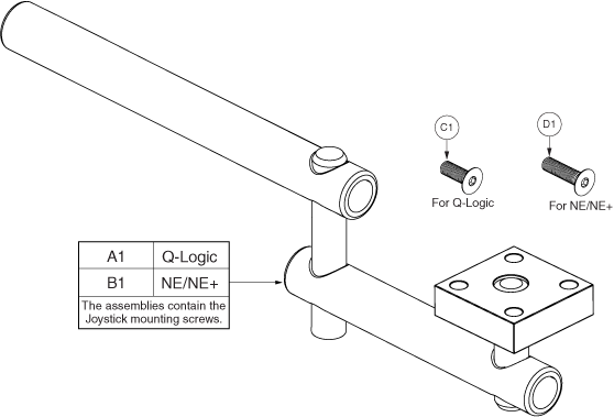 Quantum Q1420 - Joystick (Master Controls) - Mounting Brackets - Swing Away - Retract 4