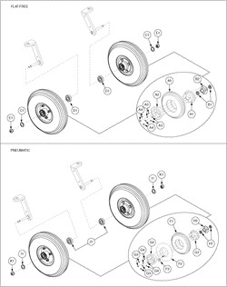 Quantum Q1420 - Articulating Beam / Casters - Single Side Fork