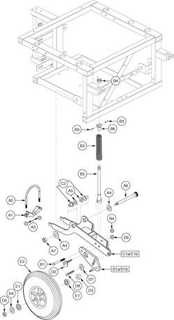 Quantum Q1420 - Anti -Tip - Use W/ Tb Tilt, Recline & Elevate