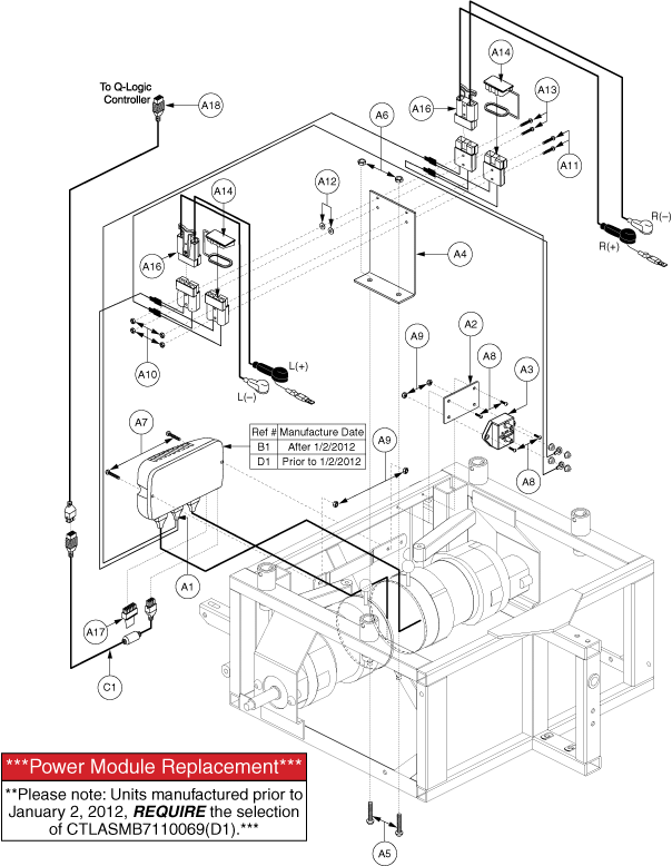 Quantum Q1650 - Electronics / Modules - Q -Logic - 2 Battery