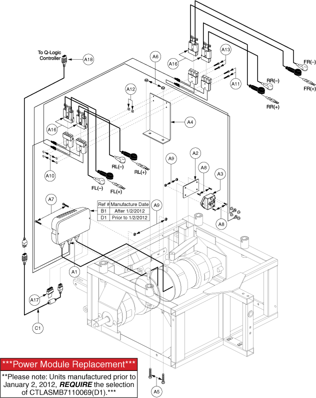 Quantum Q1650 - Electronics / Modules - Q -Logic - 4 Battery