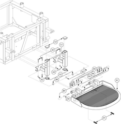 Quantum Q1650 - Footrest Platform - 17w X 13d